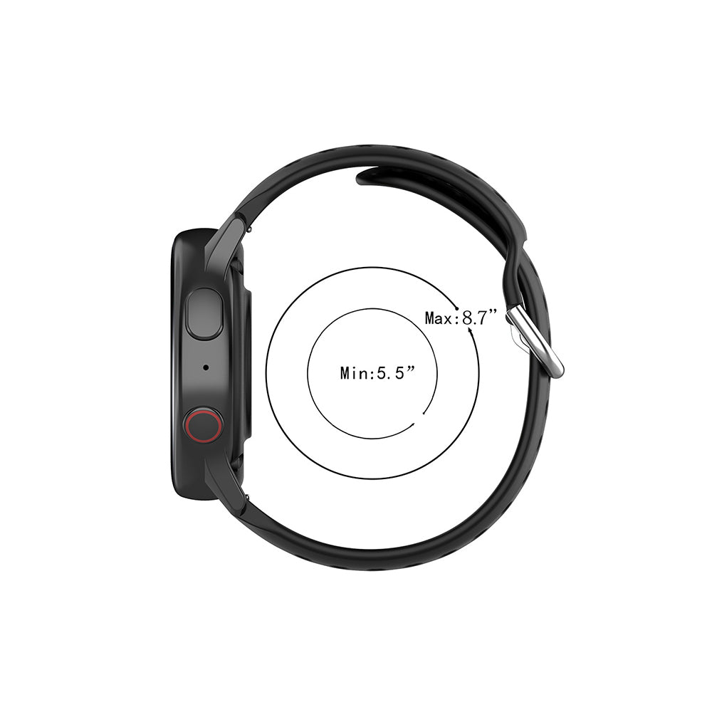 Techsuit W004 remienok pre Samsung Galaxy Watch / Huawei Watch Series, 22mm, Tmavomodrý