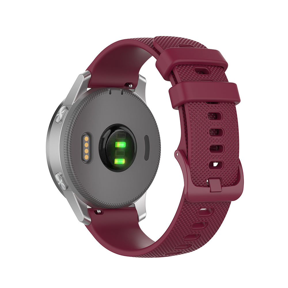 Techsuit W006 remienok pre Huawei Watch / Garmin Watch Series, 18mm, Višňová