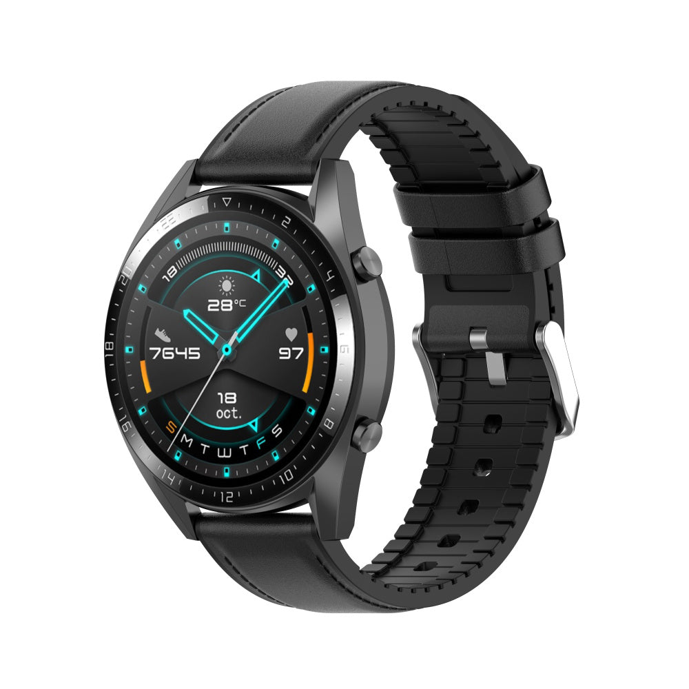 Techsuit W007 remienok pre Samsung Galaxy Watch / Huawei Watch Series, 22mm, Čierny
