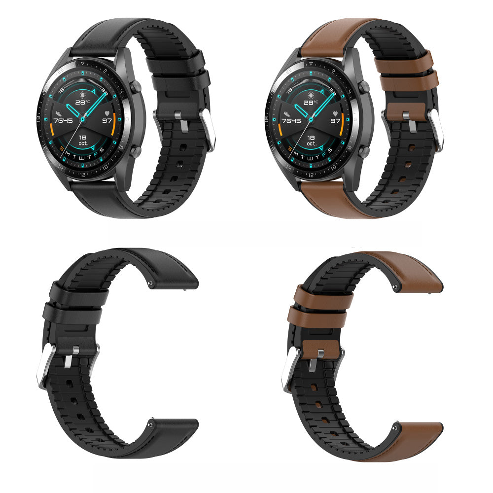 Techsuit W007 remienok pre Samsung Galaxy Watch / Huawei Watch Series, 22mm, Čierny