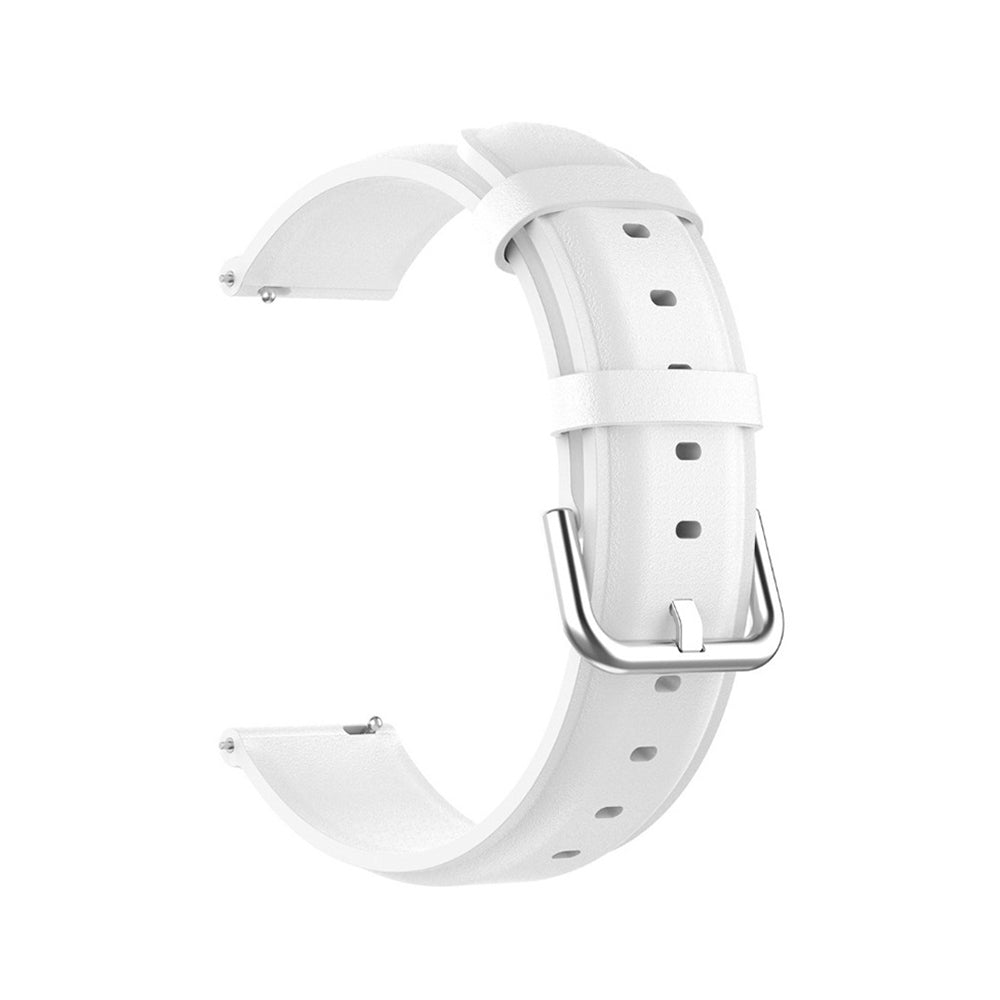 Techsuit W007PU remienok pre Samsung Galaxy Watch / Huawei Watch Series, 20mm, Biela