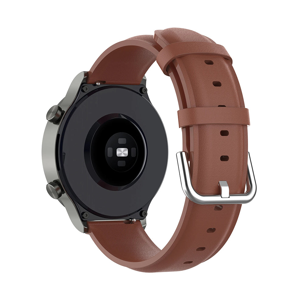 Techsuit W007PU remienok pre Samsung Galaxy Watch / Huawei Watch Series, Hnedý