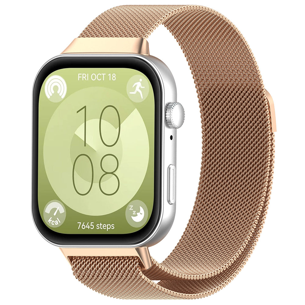 Techsuit W009 remienok pre Huawei Watch Fit 4 Pro / Fit 4 / Fit 3, Ružovo Zlatý