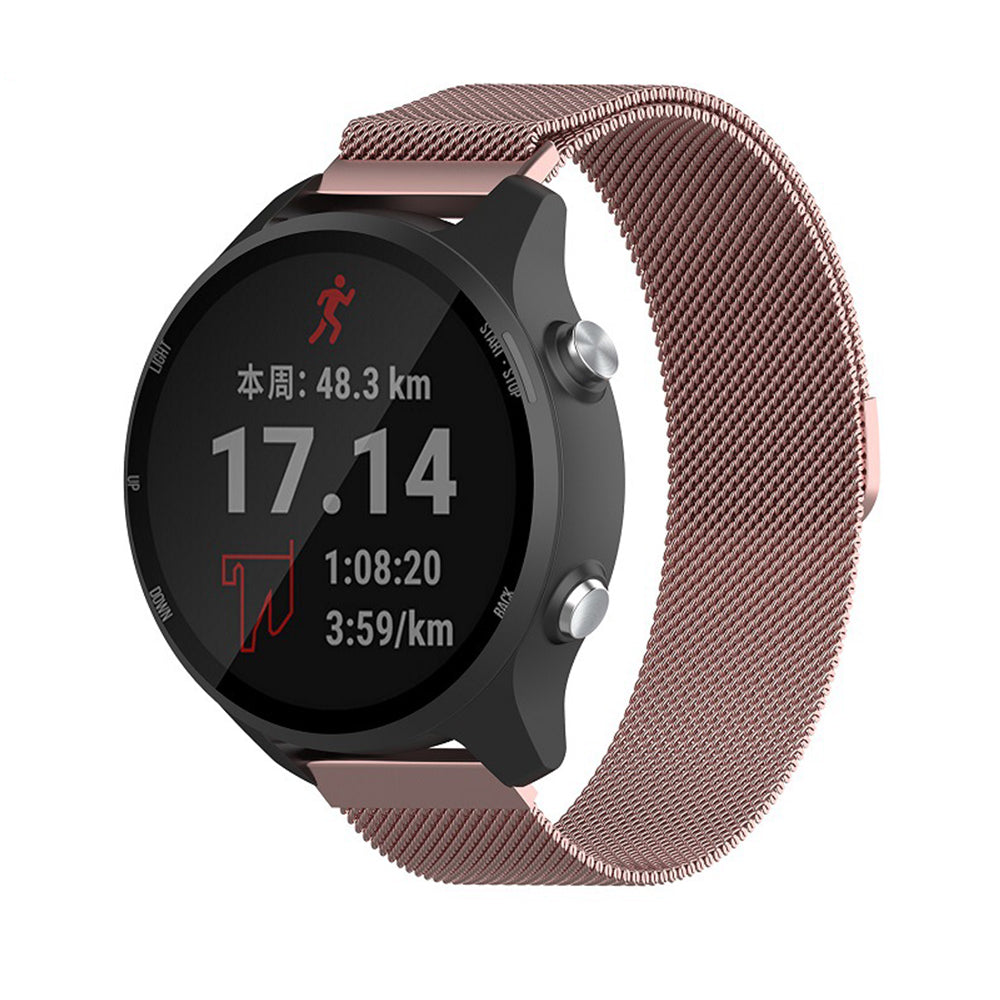 Techsuit W009 remienok pre Huawei Watch / Garmin Watch Series, 18mm, Ružové Zlato