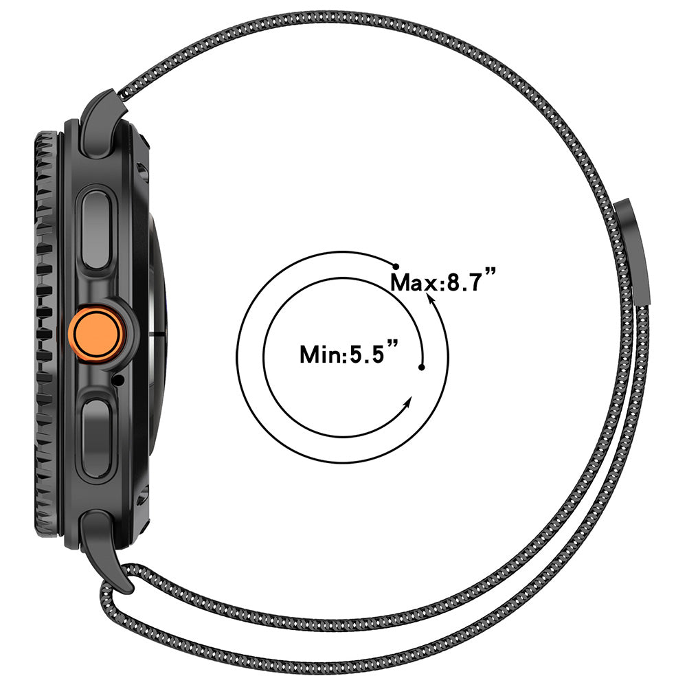 Techsuit W009 remienok pre Samsung Galaxy Watch8 / Watch8 Classic Series, Ružové Zlato