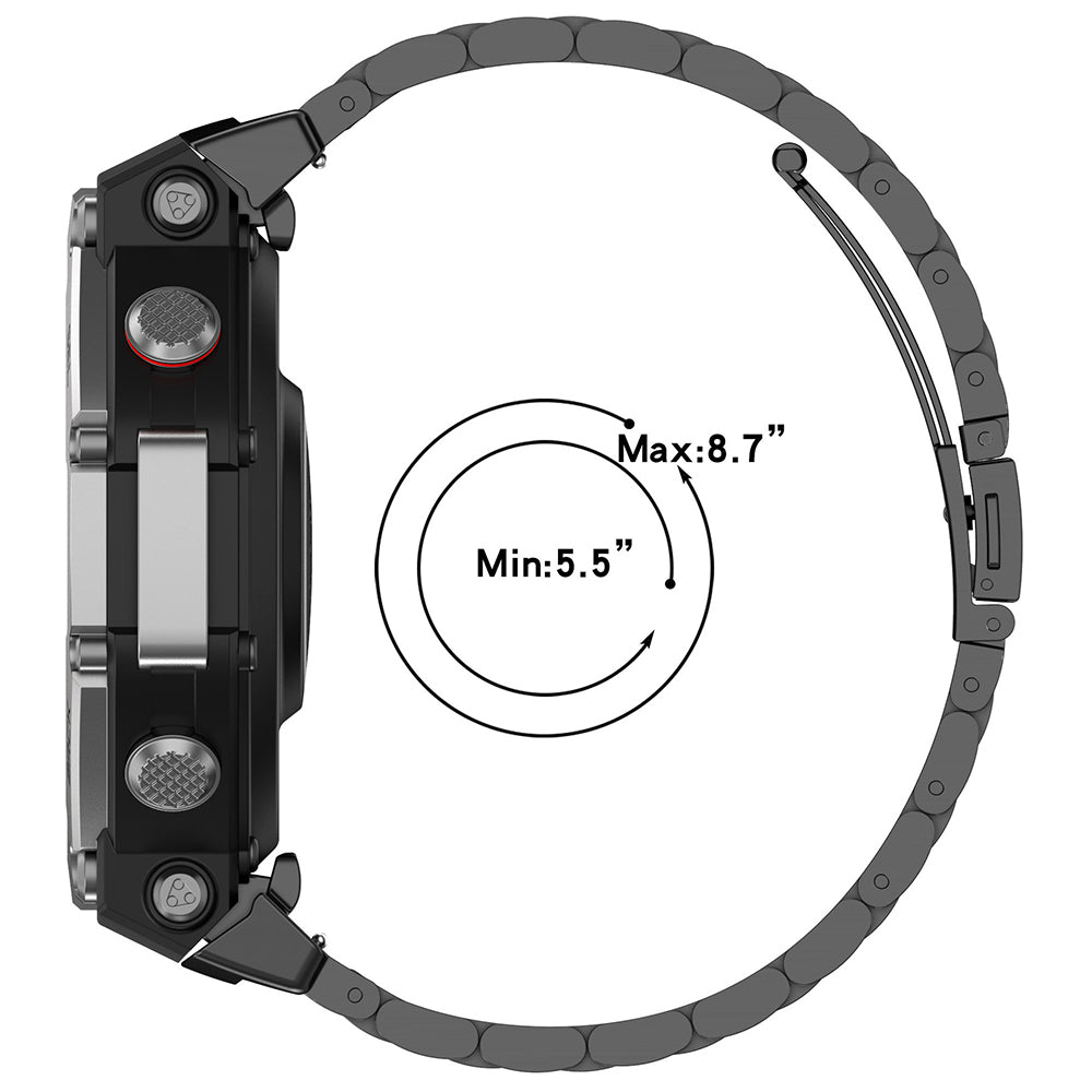Techsuit W010 remienok pre Amazfit T-Rex 3, čierny