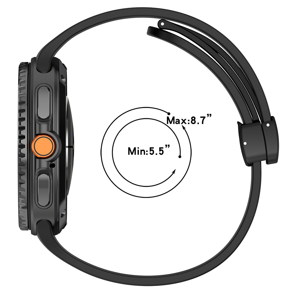 Techsuit W011 remienok pre Samsung Galaxy Watch 8 Classic / Watch8 44mm / Watch 8 40mm, Sivý