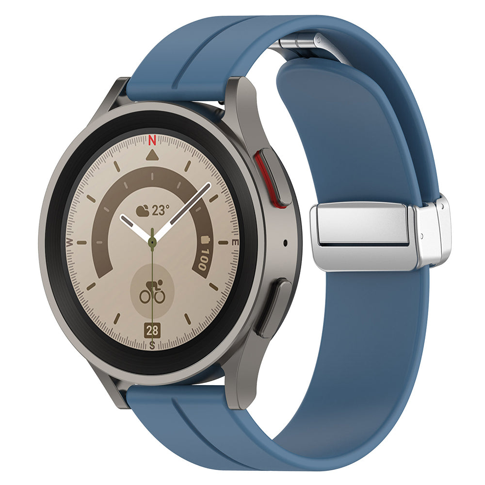 Techsuit W011 remienok pre Samsung Galaxy Watch / Huawei Watch Series, 20mm, Modrý