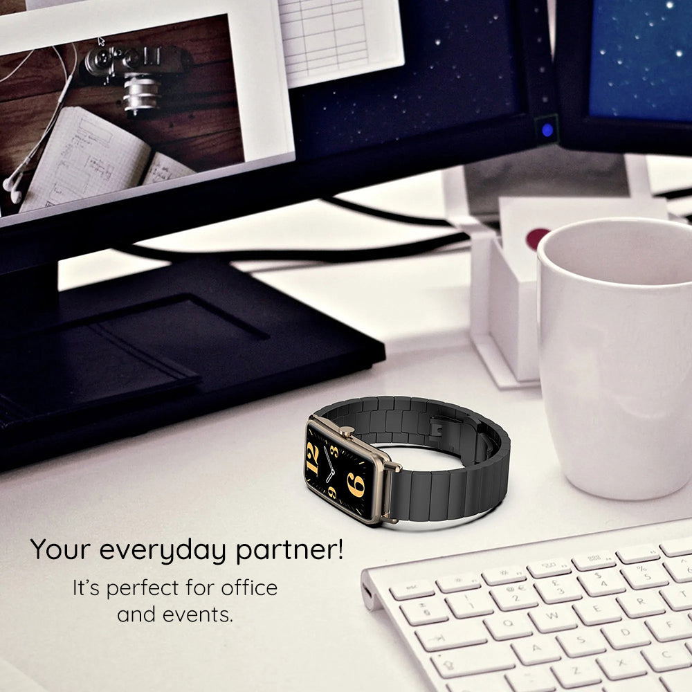 Techsuit W012 remienok pre Apple Watch 42mm / 41mm / 40mm / 38mm Series, čierny
