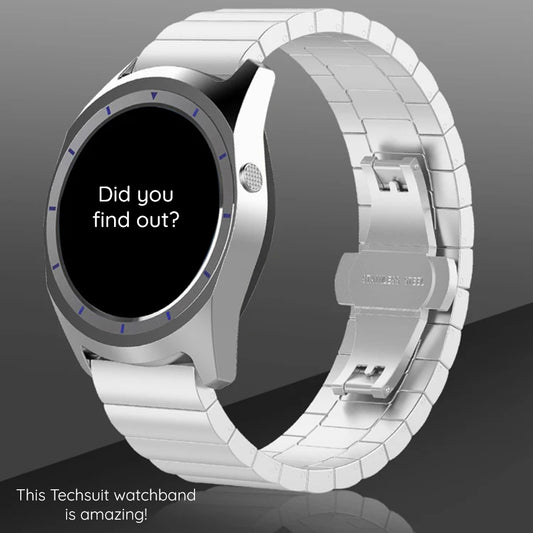 Techsuit W012 remienok pre Apple Watch 49mm / 46mm / 45mm / 44mm / 42mm Series, Strieborný