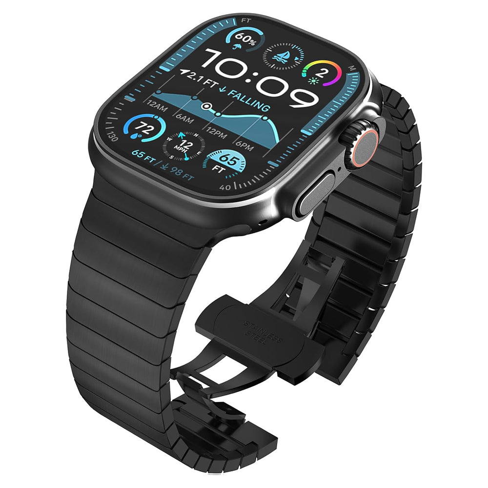 Techsuit W012 remienok pre Apple Watch 49mm / 46mm / 45mm / 44mm / 42mm Series, čierny