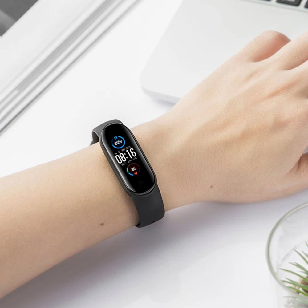 Techsuit W013 remienok pre Xiaomi Band / Amazfit Band Series, čierny