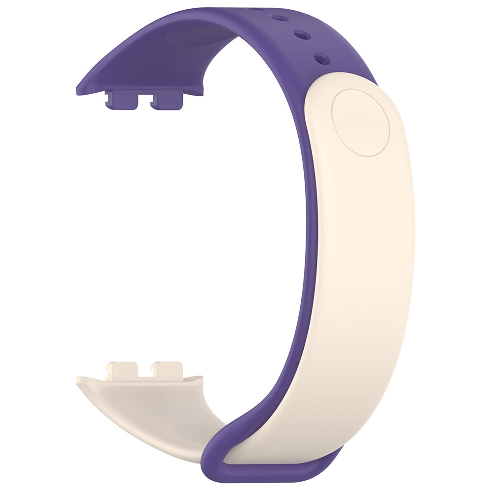 Techsuit W014 remienok pre Honor Band 9, Krémová Fialová