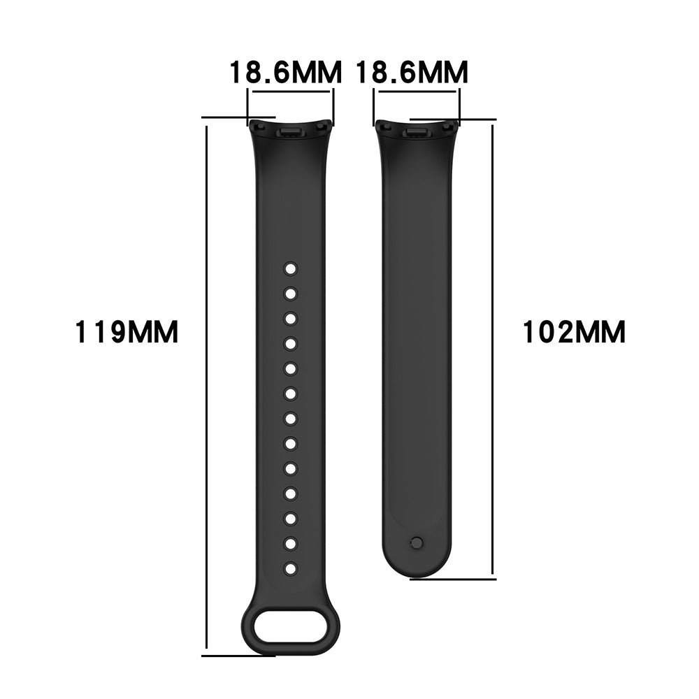 Pásik Techsuit W014 pre Xiaomi Smart Band 10 / 9 / 8, čierny