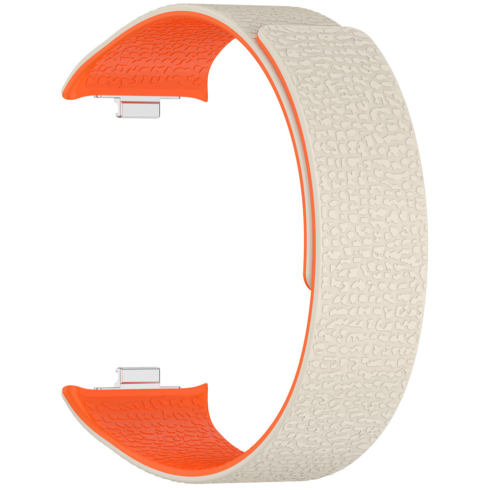 Techsuit W016 remienok pre Xiaomi Smart Band / Watch Series, Béžovo Oranžová