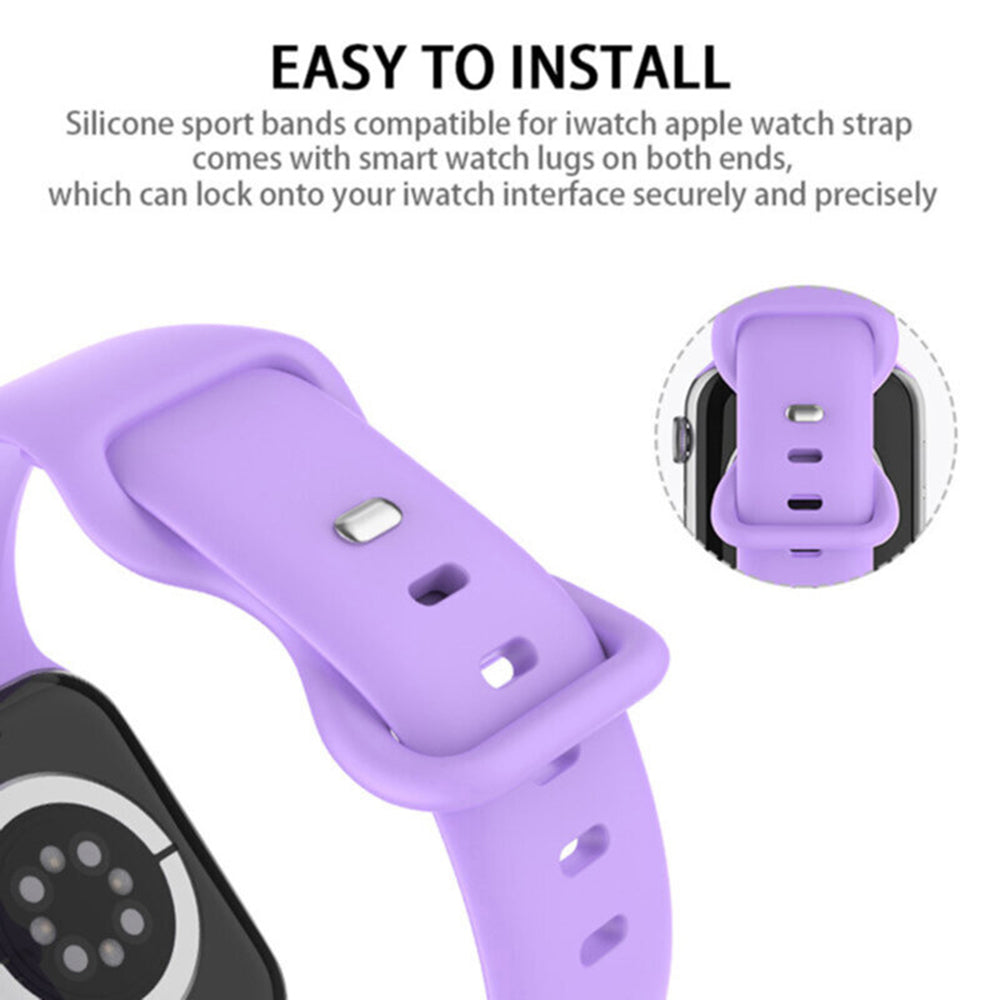 Techsuit W031 remienok pre Apple Watch 42mm / 41mm / 40mm / 38mm Series, Tmavofialová