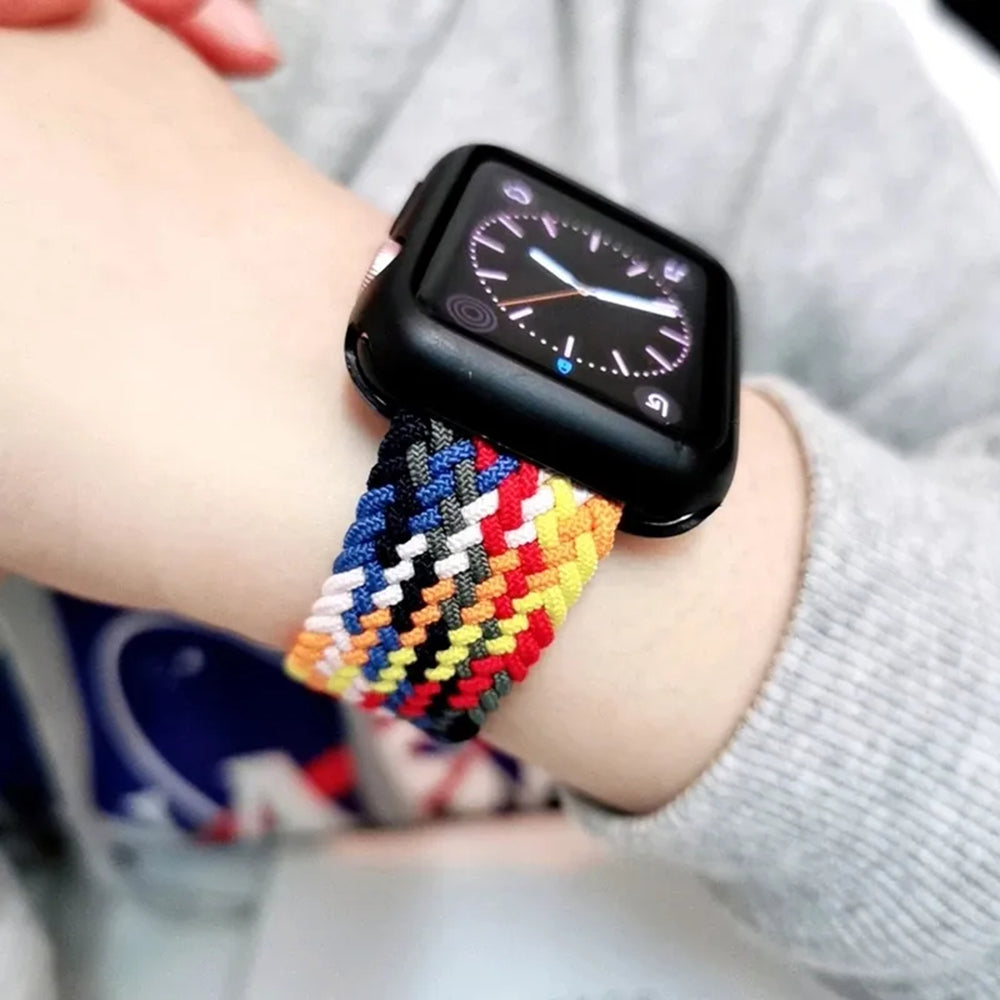Techsuit W032 Strap for Apple Watch 49mm / 46mm / 45mm / 44mm / 42mm Series, Multicolor Green