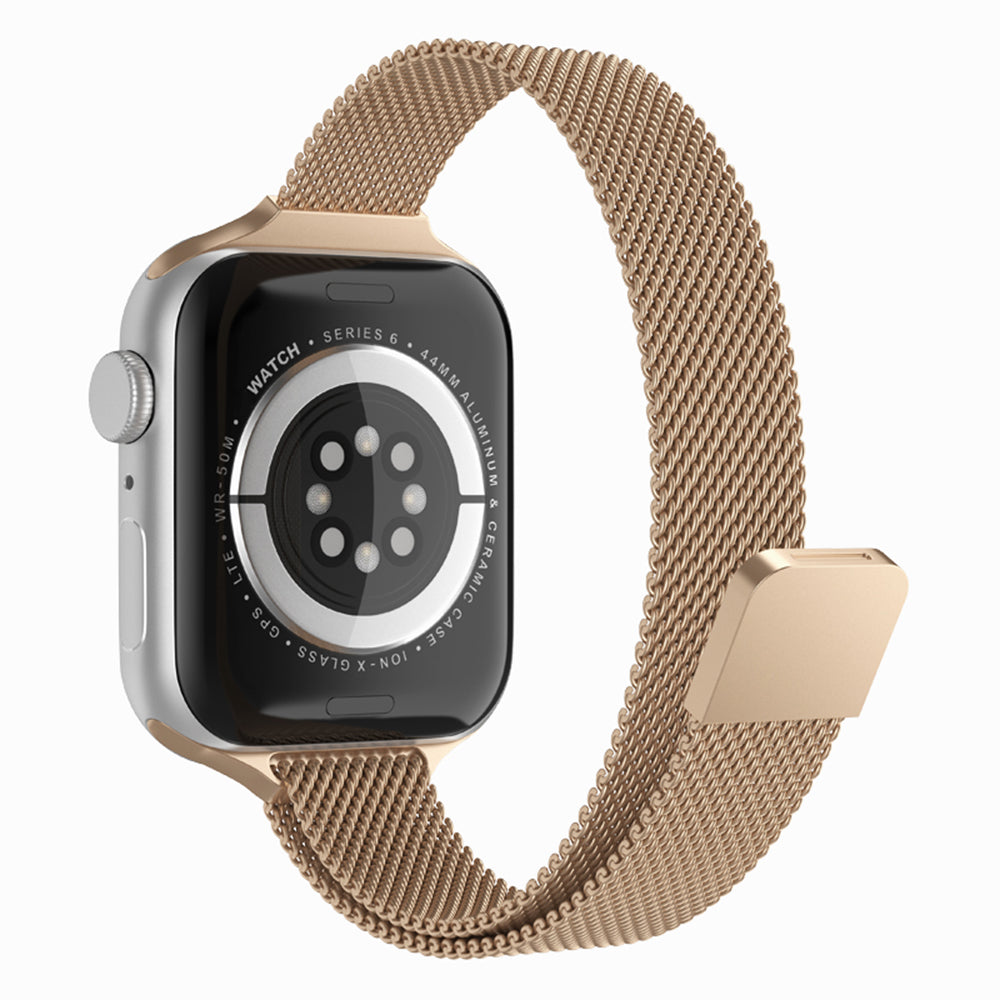 Techsuit W034 Strap for Apple Watch 42mm / 41mm / 40mm / 38mm Series, Dark gold