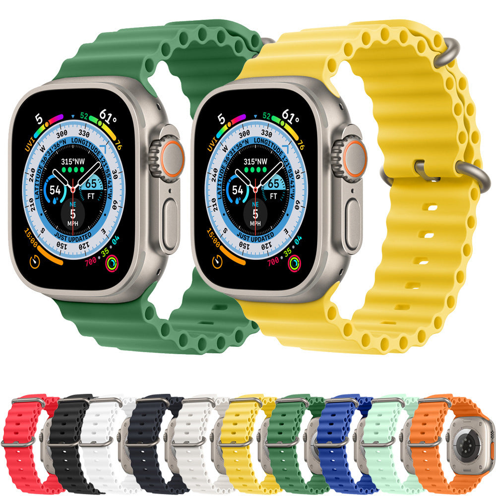 Techsuit W038 remienok pre Apple Watch 42mm / 41mm / 40mm / 38mm Series, Zelený