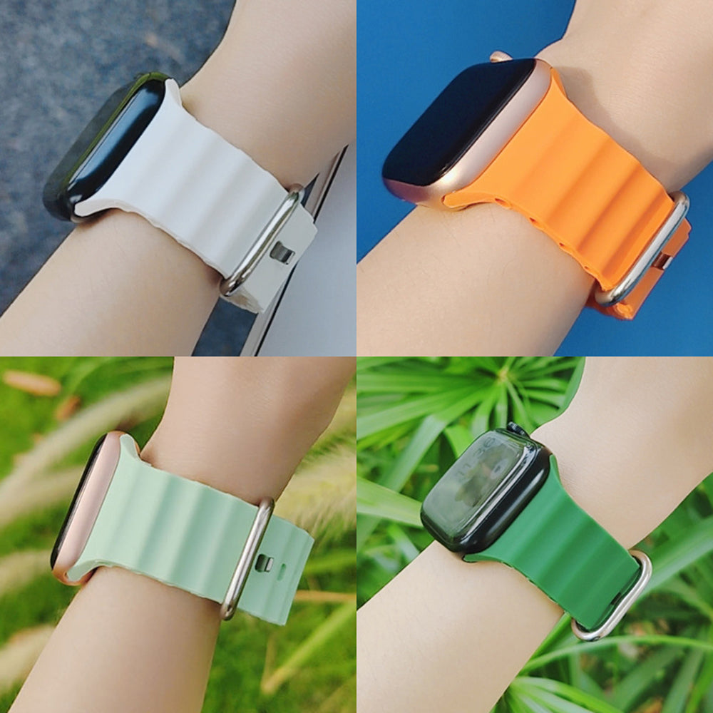 Techsuit W038 remienok pre Apple Watch 42mm / 41mm / 40mm / 38mm Series, Tmavozelený