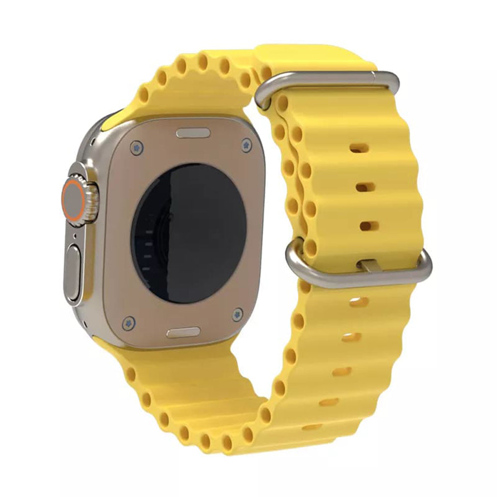 Techsuit W038 remienok pre Apple Watch 49mm / 46mm / 45mm / 44mm / 42mm Series, Žltá