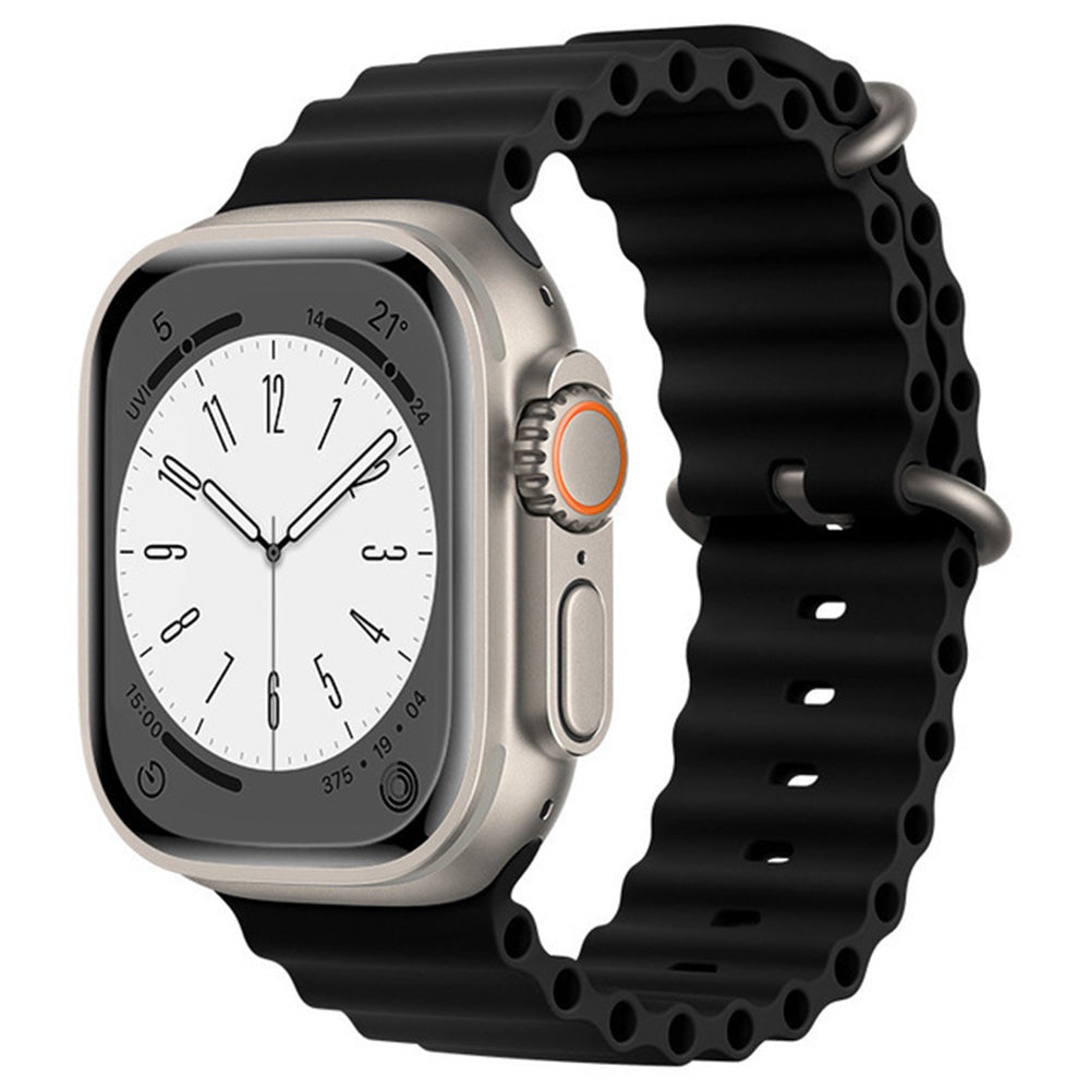 Techsuit W038 remienok pre Apple Watch 49mm / 46mm / 45mm / 44mm / 42mm Series, čierny