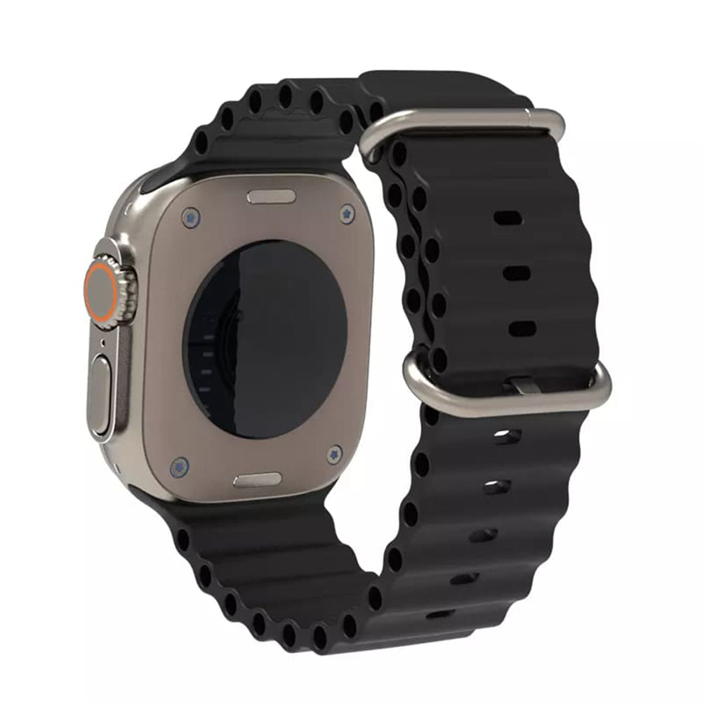 Techsuit W038 remienok pre Apple Watch 49mm / 46mm / 45mm / 44mm / 42mm Series, čierny