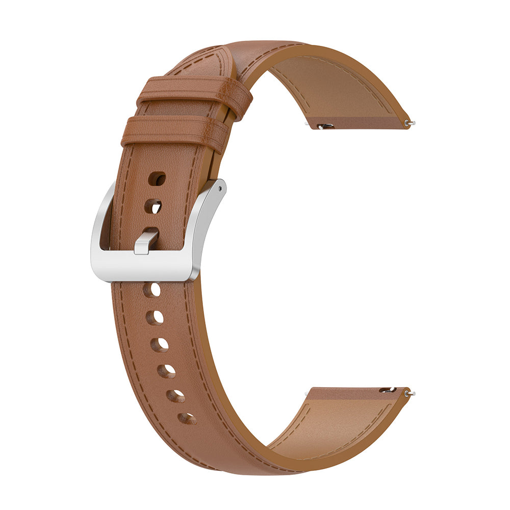 Techsuit W048 remienok pre Samsung Galaxy Watch / Huawei Watch Series, 20mm, Hnedý