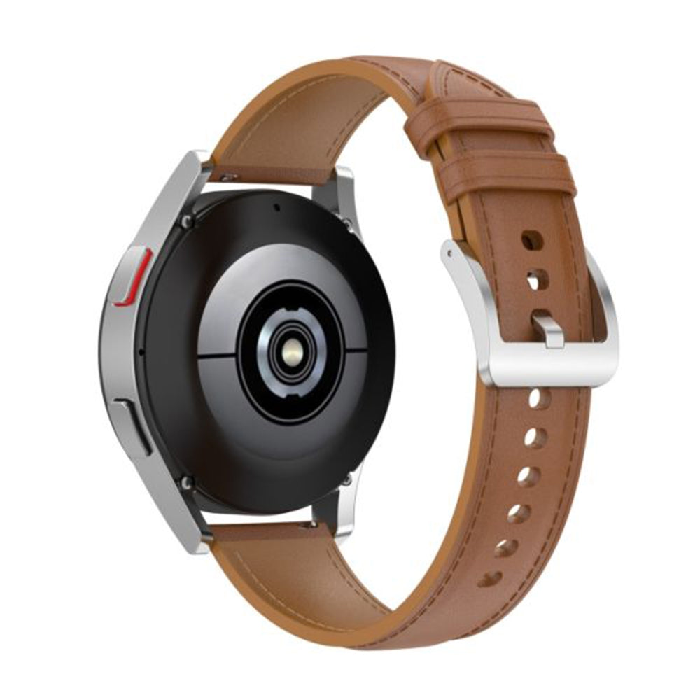 Techsuit W048 remienok pre Samsung Galaxy Watch / Huawei Watch Series, 20mm, Hnedý