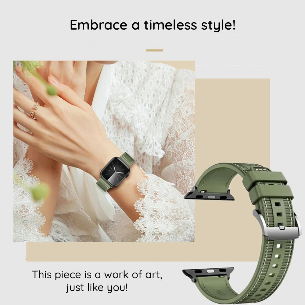 Techsuit W051 remienok pre Apple Watch 42mm / 41mm / 40mm / 38mm Series, čierny