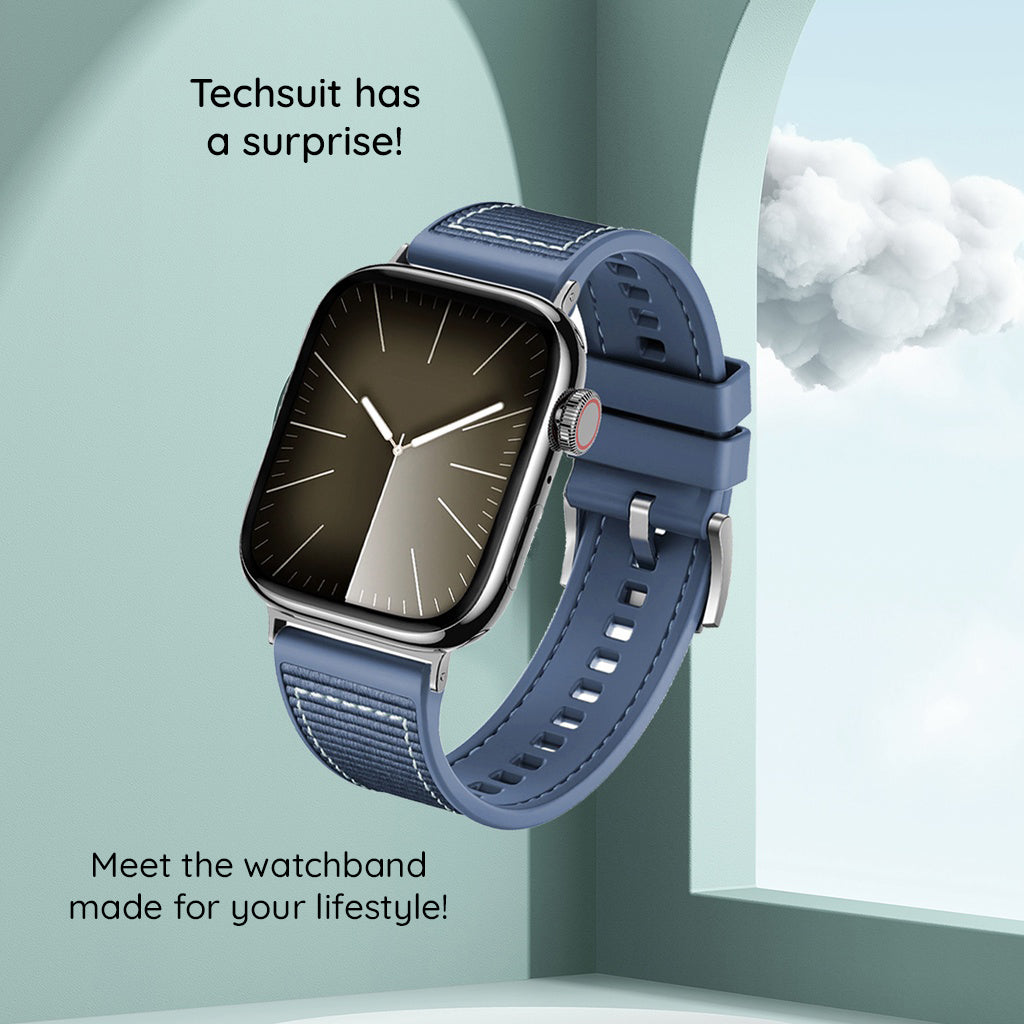 Techsuit W051 remienok pre Apple Watch 42mm / 41mm / 40mm / 38mm Series, čierny