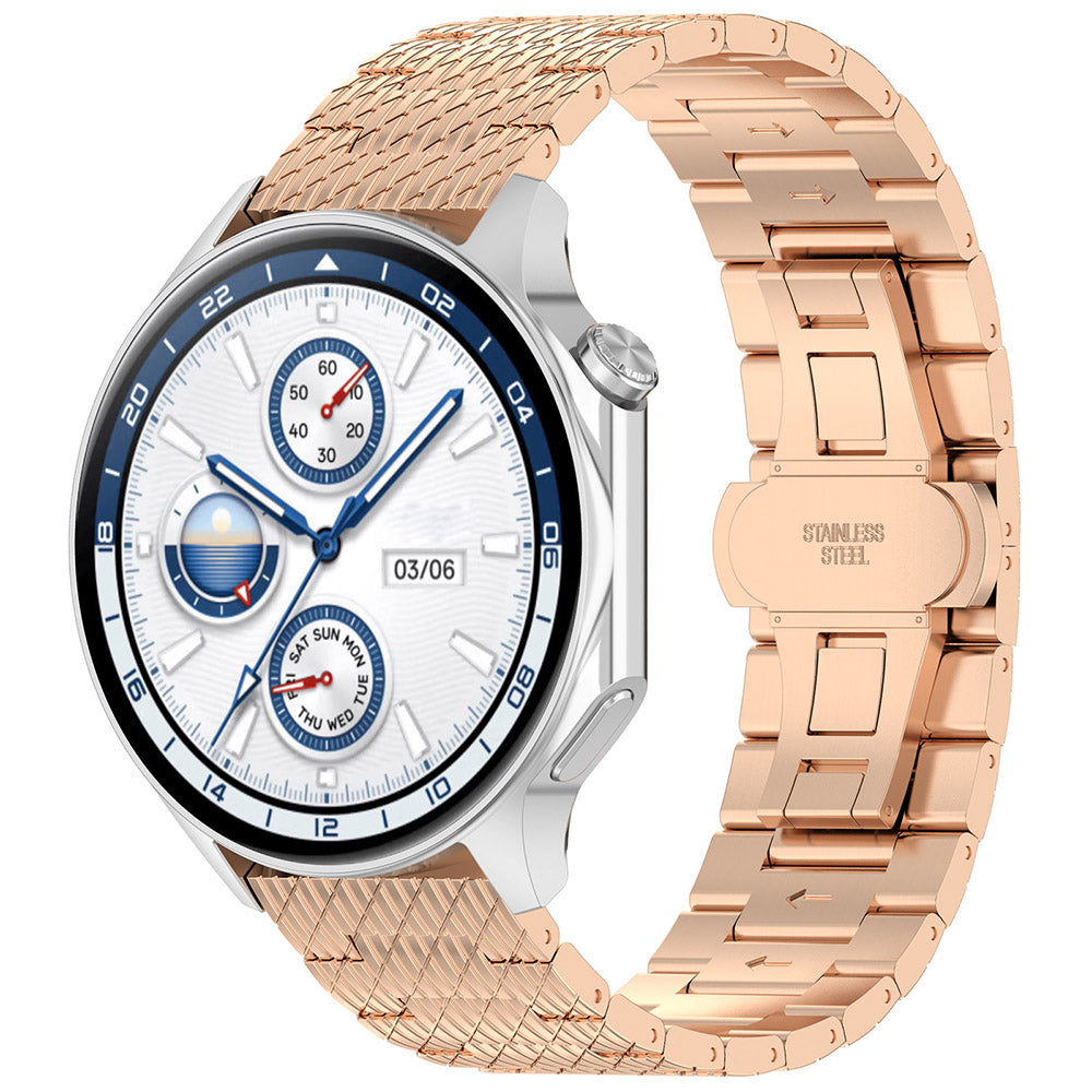 Techsuit W052 remienok pre Huawei Watch / Xiaomi Watch Series, 22mm, Ružové Zlato