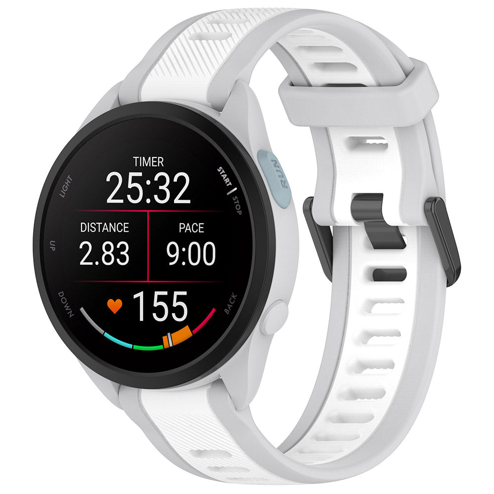 Techsuit W053 remienok pre Huawei Watch / Garmin Watch Series, 18mm, Biela