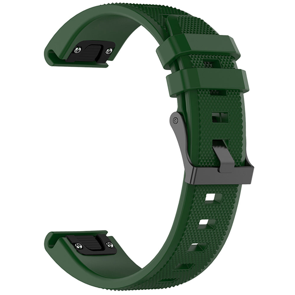Techsuit W058 remienok pre Garmin Instinct / Approach / Fenix Watch Series, 20mm, Tmavozelená