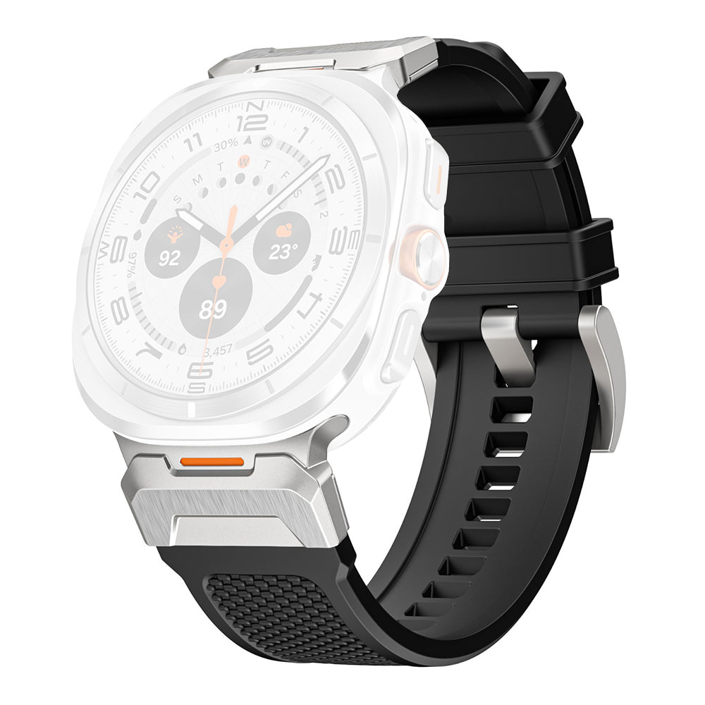Techsuit W068 remienok pre Samsung Galaxy Watch Ultra, Čierno strieborný