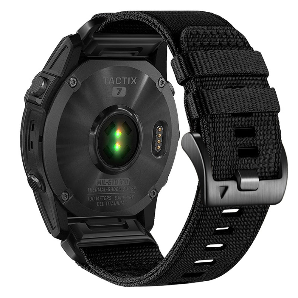 Techsuit W070 remienok pre Garmin Instinct / Approach / Fenix Watch Series, 20mm, Čierny