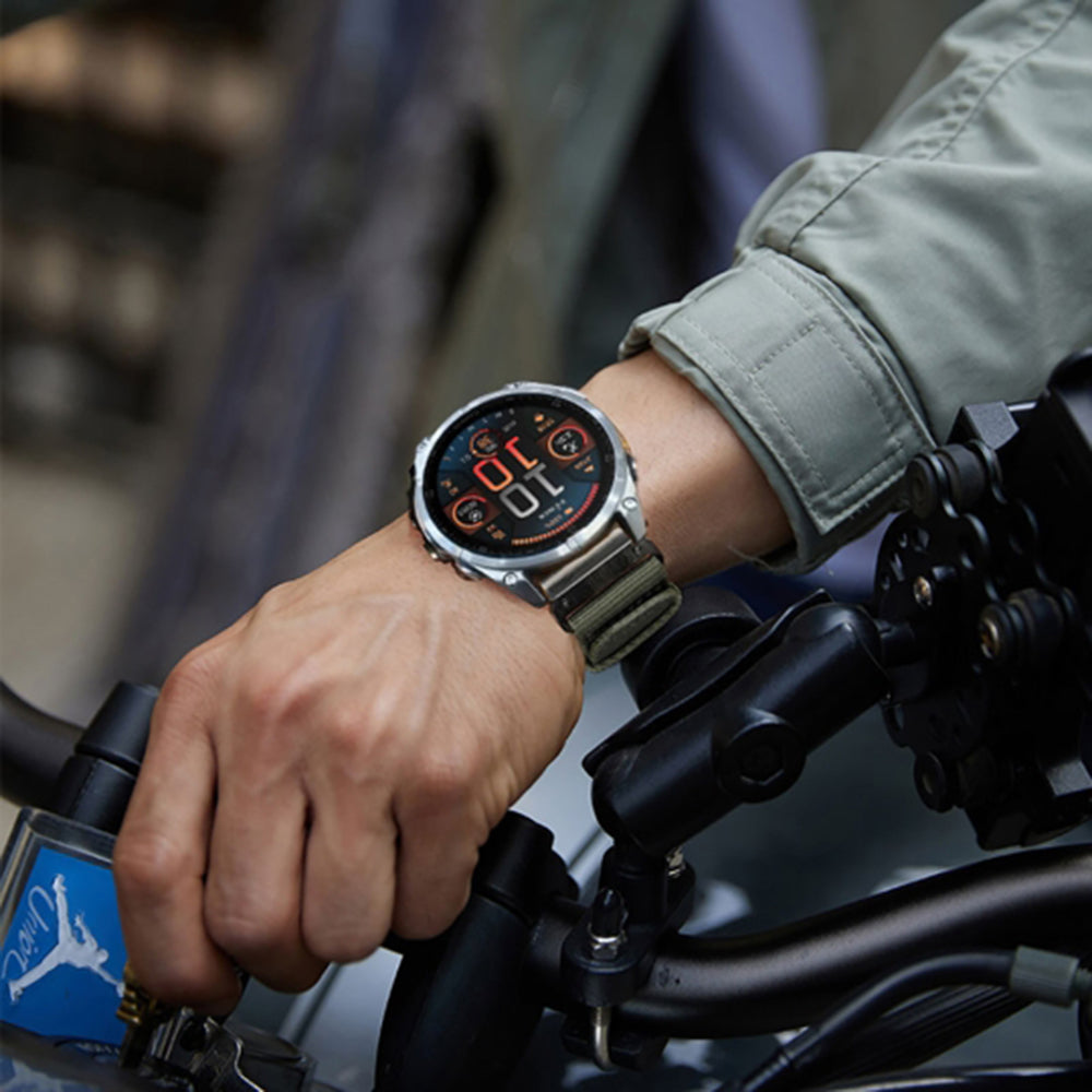 Techsuit W070 remienok pre Garmin Instinct / Approach / Fenix Watch Series, 20mm, Zelený
