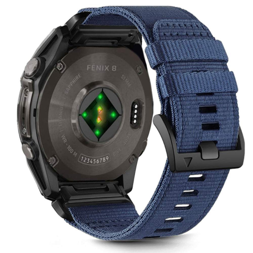 Techsuit W070 remienok pre Garmin Watch Fenix / Forerunner / Approach Series, 22mm, Tmavomodrý