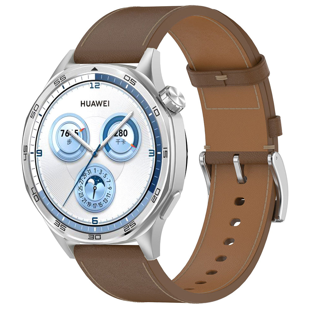Techsuit W073 remienok pre Samsung Galaxy Watch / Huawei Watch Series, 22mm, Hnedý