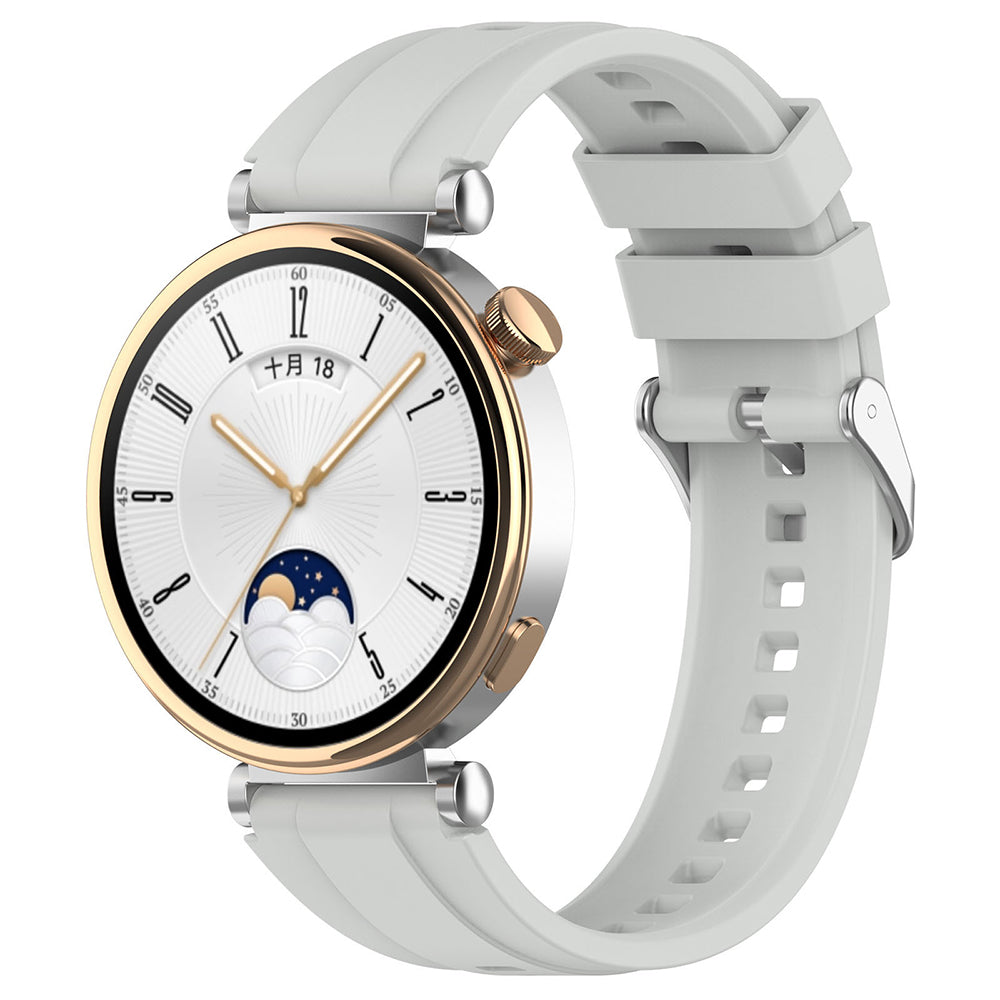 Remienok Techsuit W075 pre Huawei Watch / Garmin Watch Series, 18mm, Sivý