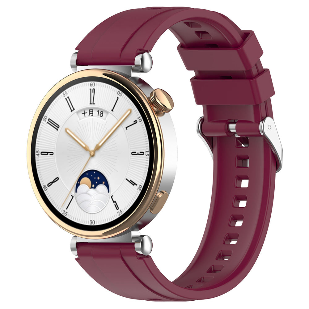 Techsuit W075 remienok pre Huawei Watch / Garmin Watch Series, 18mm, Višňová