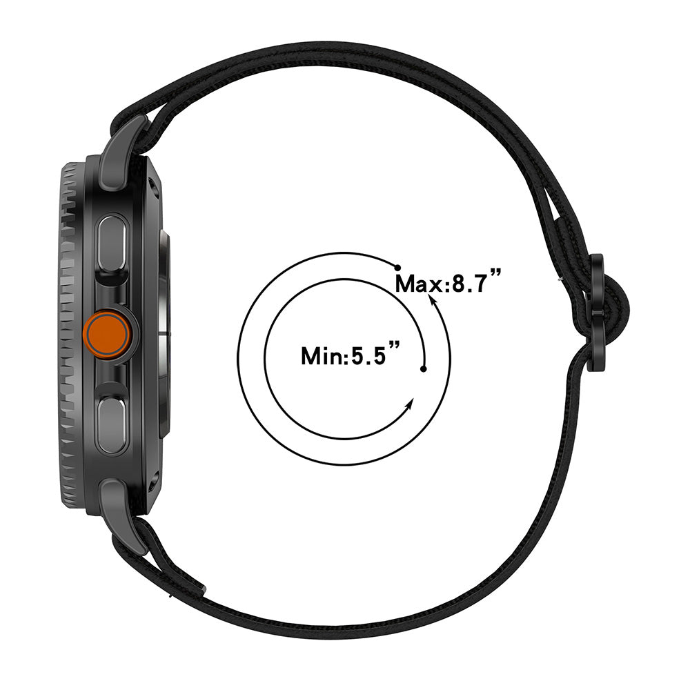 Techsuit W080 Strap for Samsung Galaxy Watch8 / Watch8 Classic Series, Black