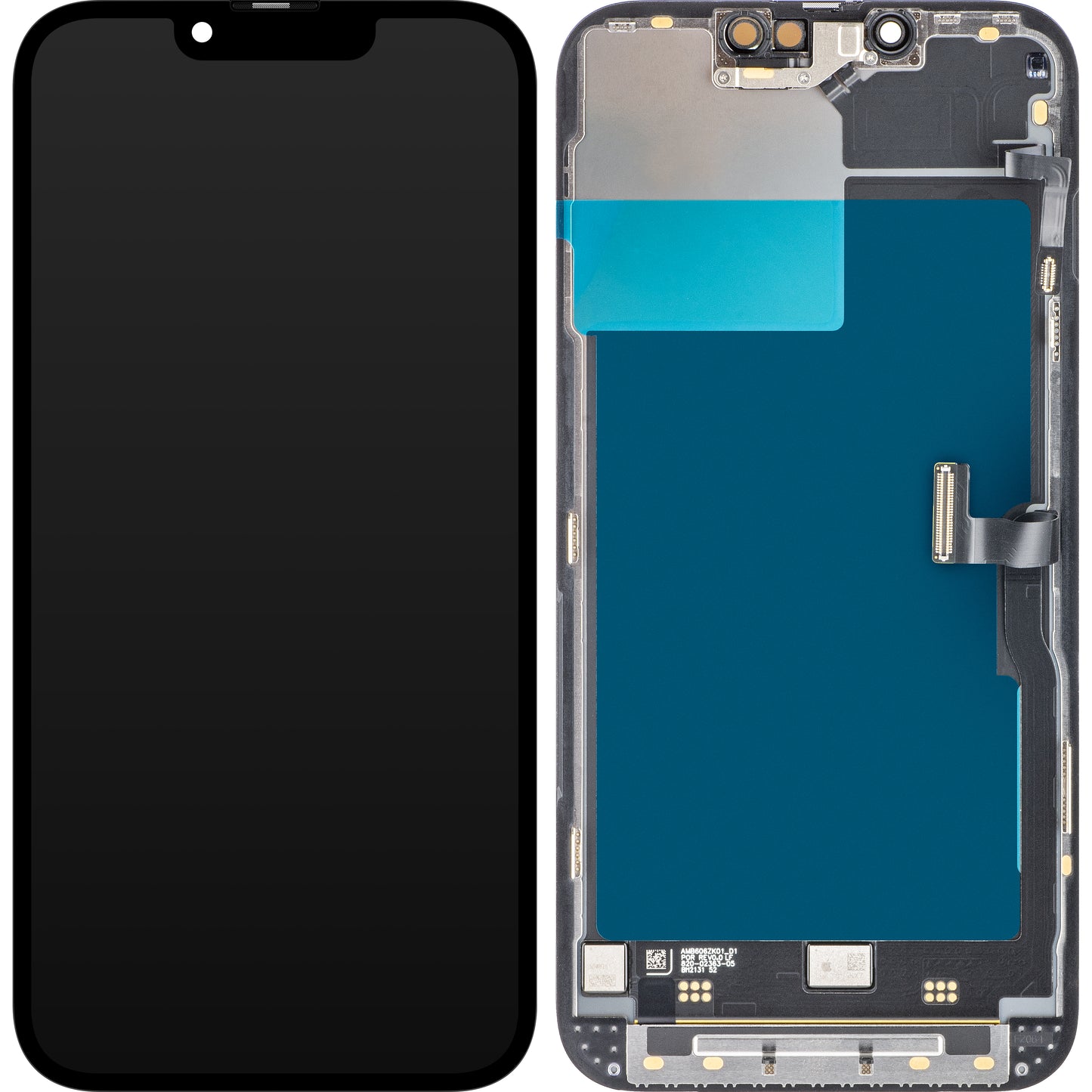 Apple iPhone 13 Pro dotykový displej, s rámom, čierny, servisný balík 661-21993