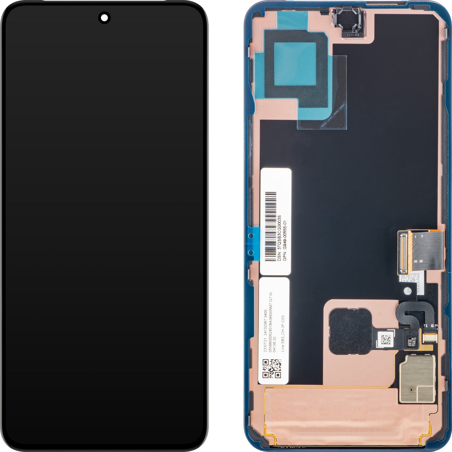Displej s dotykovou obrazovkou Google Pixel 8, Swap