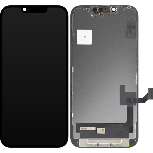 Dotykový displej GX pre Apple iPhone 14, s rámom, verzia OLED, čierny