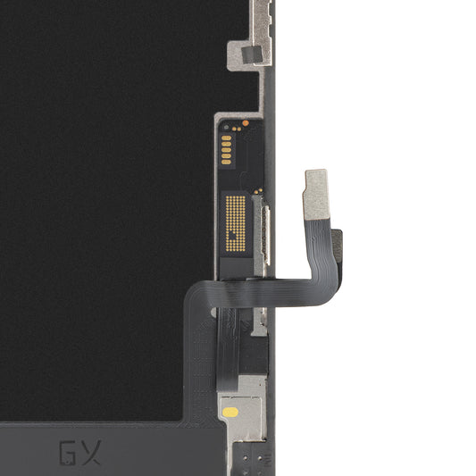 GX dotykový displej pre Apple iPhone 12 / 12 Pro, s rámom, OLED IC pohyblivá verzia, čierny