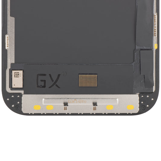 Dotykový displej GX pre Apple iPhone 14 Pro, s rámom, pohyblivá verzia OLED IC, čierny