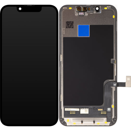Dotykový displej JK pre Apple iPhone 13 mini, s rámom, verzia In-Cell LCD, čierny