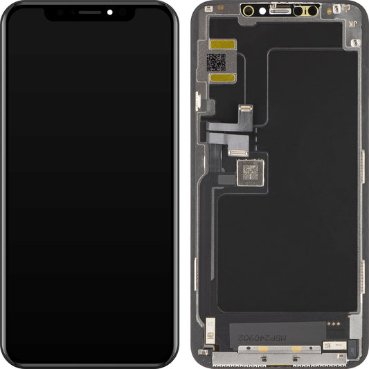 Dotykový displej JK pre Apple iPhone 11 Pro Max, s rámom, verzia OLED, čierny