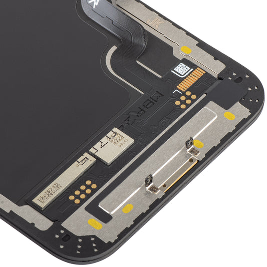 JK Dotykový displej pre Apple iPhone 12 mini, s rámom, verzia In-Cell LCD, čierny